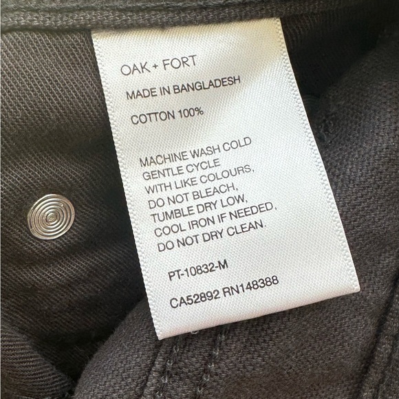 Oak + Fort Dark Gray Jeans in Size 32 - Picture 3 of 4
